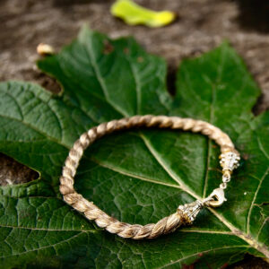 20’S METALLIC SILVER ROPE BRACELET