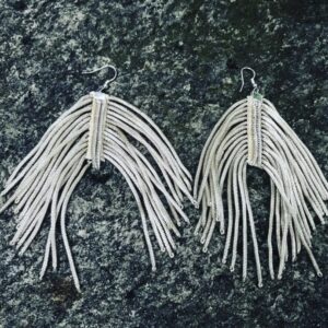 EYELASH SILVER VINTAGE EARRINGS