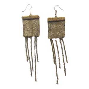 20’S GOLD MOVING CHAIN EARRINGS