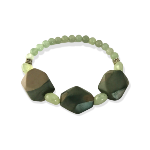 AVENTURINE CAMOUFLAGE STRETCH BRACELET