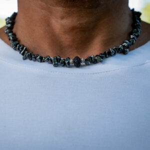 HEMATITE LAVA NECKLACE