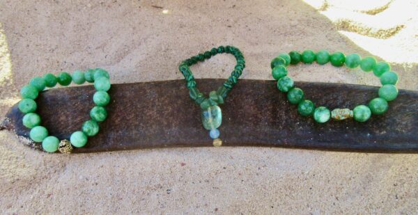 MALAKITE FLUORITE STRETCH BRACELET - Image 3